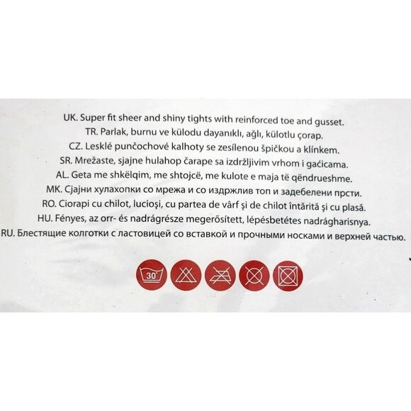 Penti 57 Cashmir #4 XL Fit 20 Den Sheer & Shiny Tights Nylon Elastane 5247 - Picture 7 of 8